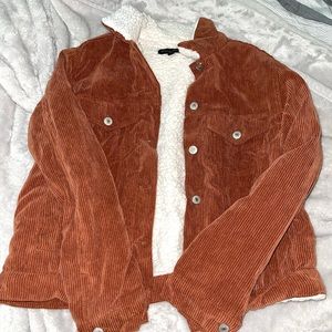 Orange Fully Cropped Coat